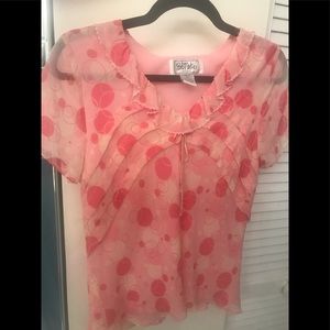 Pretty in Pink silk blouse